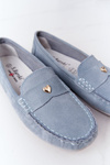 Dámske semišové Moccasins S.Barts Blue