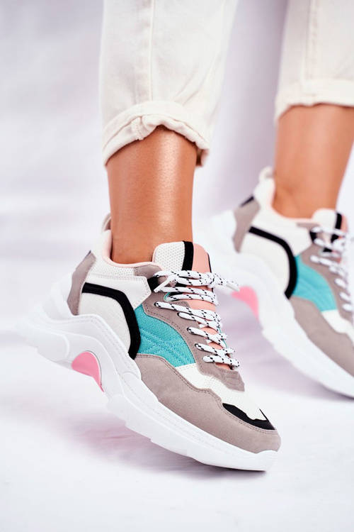 Dámske športové topánky tenisky biele a zelené Mindanao