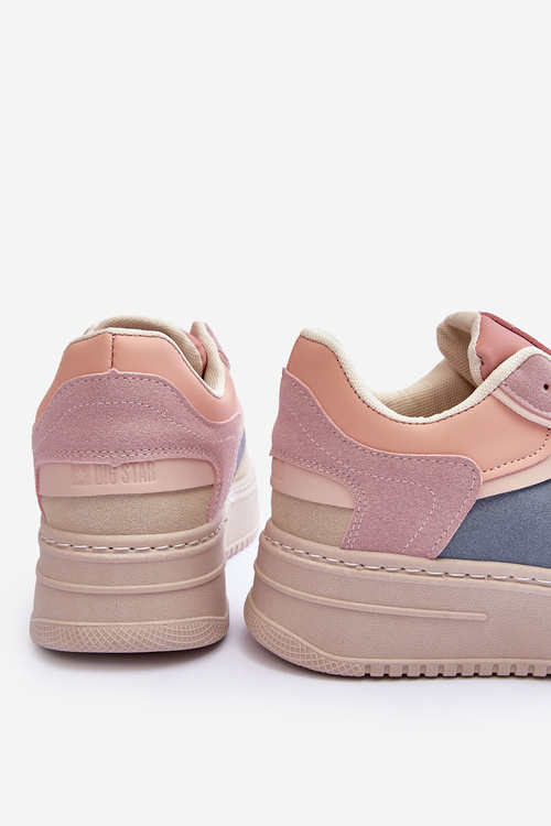 Dámske športové topánky Big Star MM274233 Pink-Beige