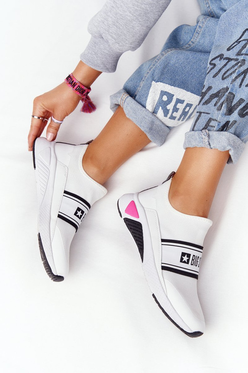 Tenisky Slip-On Memory Foam Big Star HH274538 Bílé