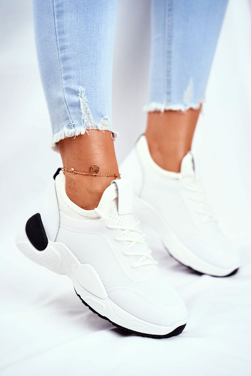 Dámske športové topánky čiernobiele