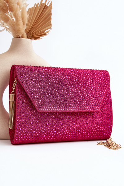 Zdobená formálna taška Edel Pink Clutch Bag