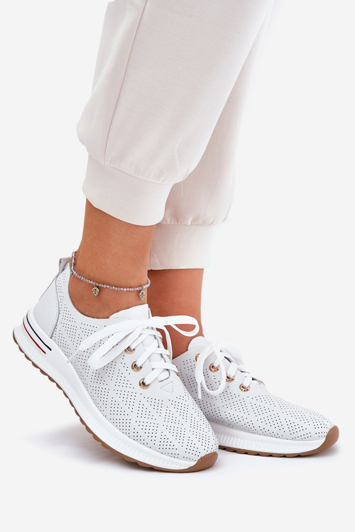 Kožené Ľahké Poltopánky Dámske Artiker 54C1758 Biele