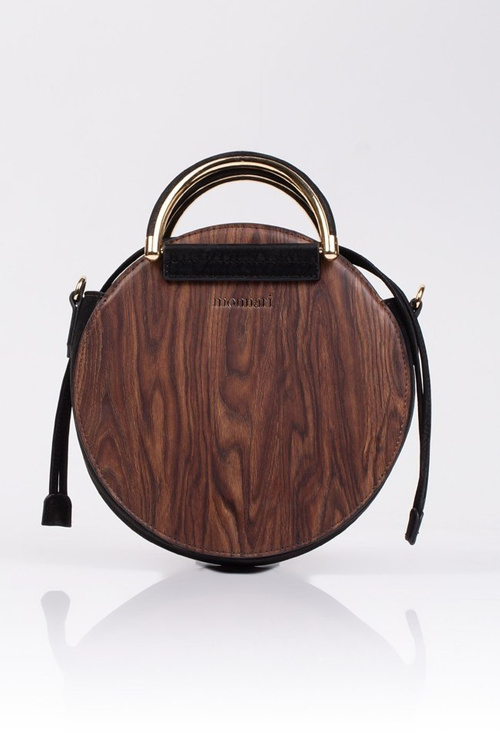 Dámska kabelka Round Monnari Brown Black Bag9340-017