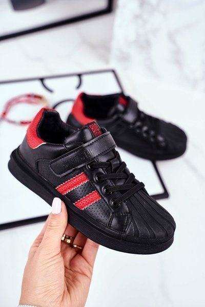 Dětská Sportovni Obuv Big Star na Suchý Zip černé GG374022