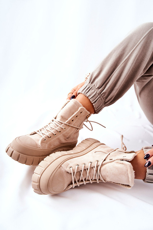 Izolované tenisky na platforme Beige Marlow