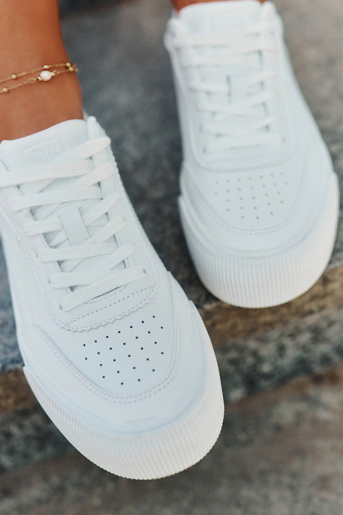 Nízke sneakersy z eko kože Big Star RR274303 Biele