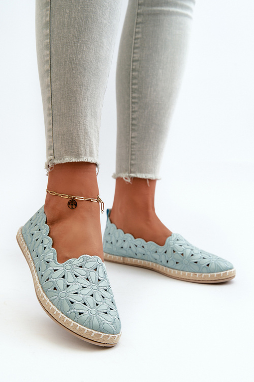 Dámske bielé kvetinové slip-on baleríny Vennice