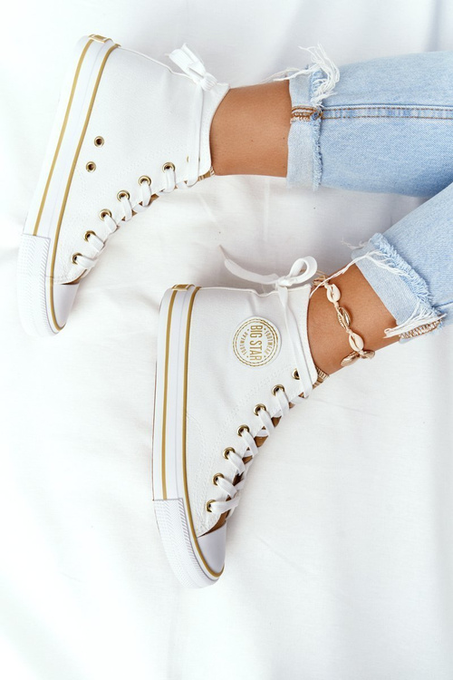 Dámske vysoké tenisky Veľká hviezda HH274450 biela