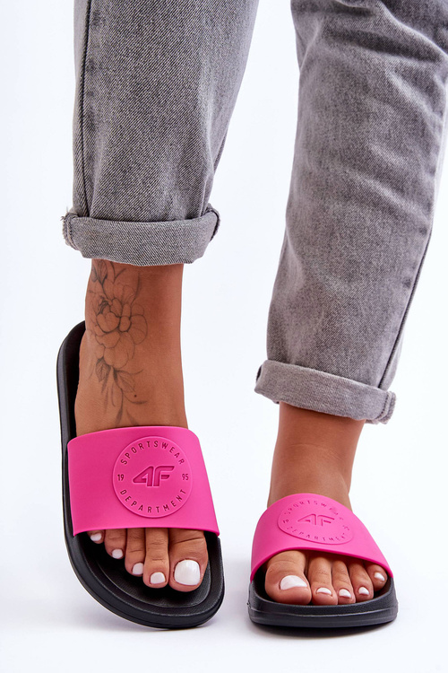 Ženské športové papuče 4f 4fss23ffffff069-55s Pink-Black