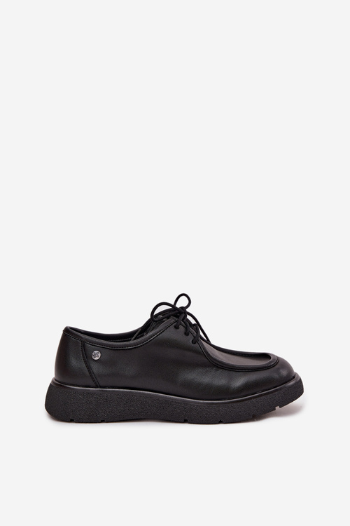 Kožené dámske poltopánky Maciejka K7189-01 Čierne