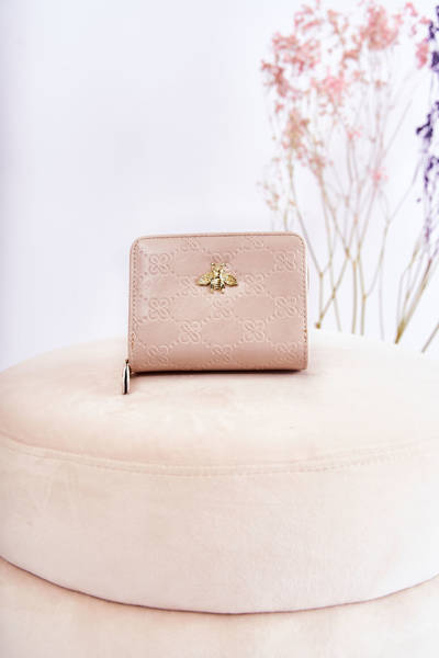 Dámská malá peněženka s ornamentem béžový Sanchos