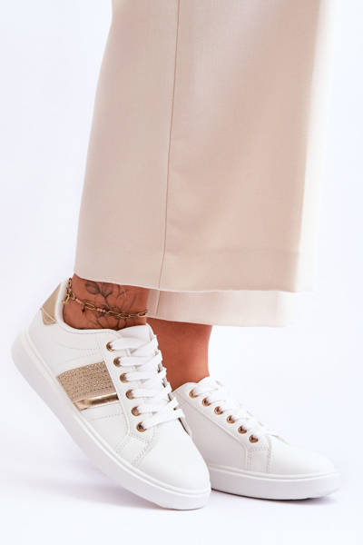 Dámská sportovní obuv s tryskami bílo-zlatá Axelle