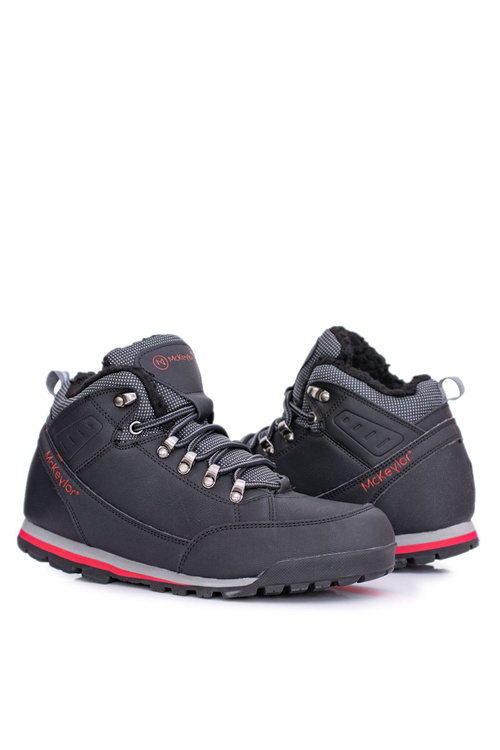 Černá pánská trekkingová obuv s polar fleece Reflex