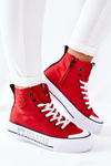Vysoké Tenisky Na Platformě Big Star II274018 Červené