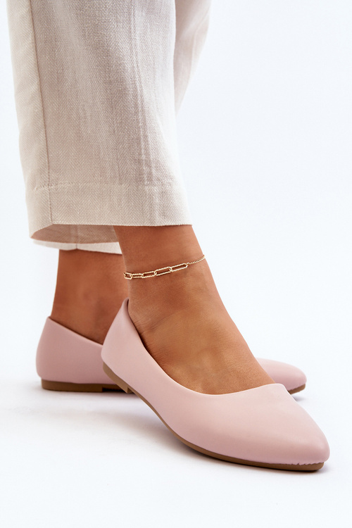 Eko Kožené Dámske Baletky Ružové Tindomiel