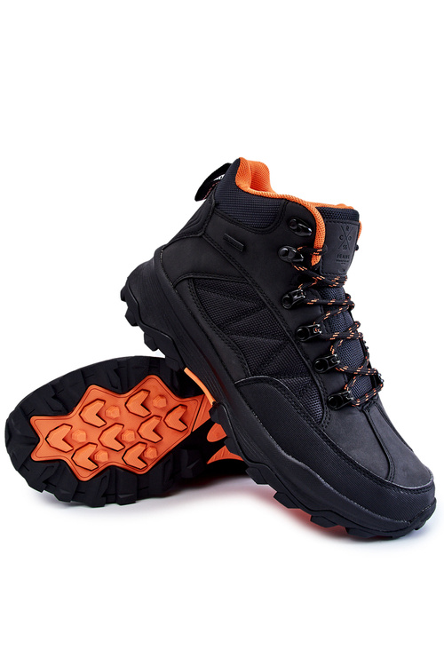 Pánské zateplené trekové boty Cross Jeans KK1R4018C černe