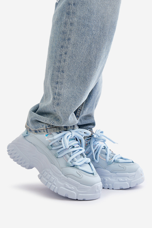 Dámské tenisky na masivní podrážce modré Nevela