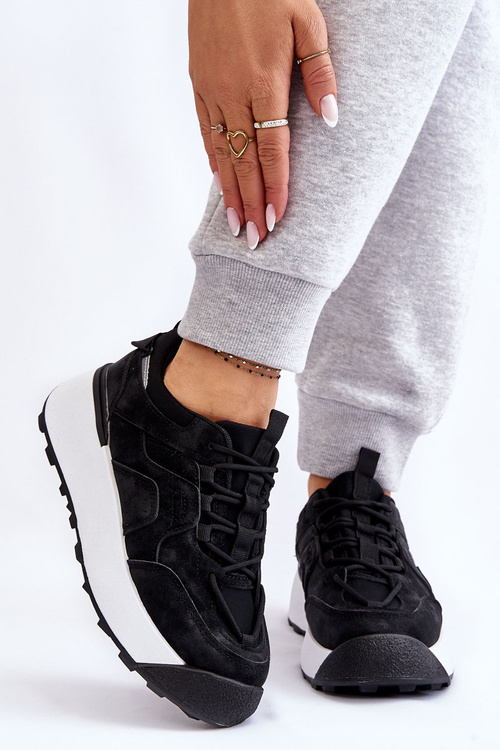 Dámské sportovní boty na platformě Černá Dakari