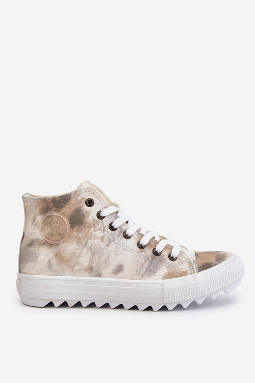 Dámské tenisky High Big Star LL274047 Bílá a zelená