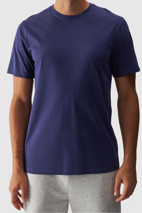 Pánské Tričko Hladké S Logem Černé 4F 4FWMM00TTSHM1843-31S