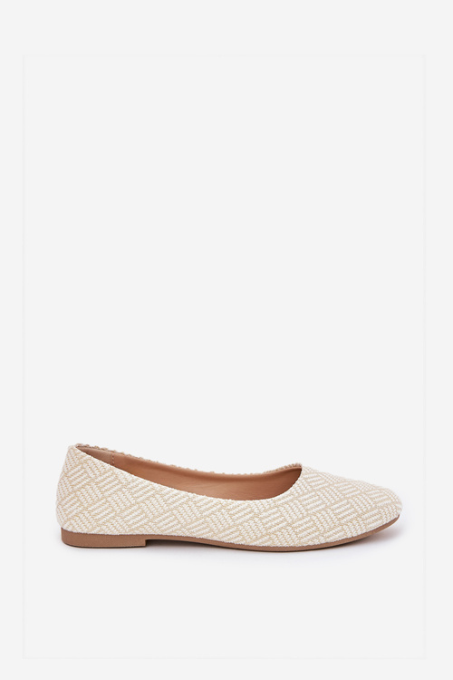 Dámské Ploché Baletky S Leskem Zlaté Tatorelis