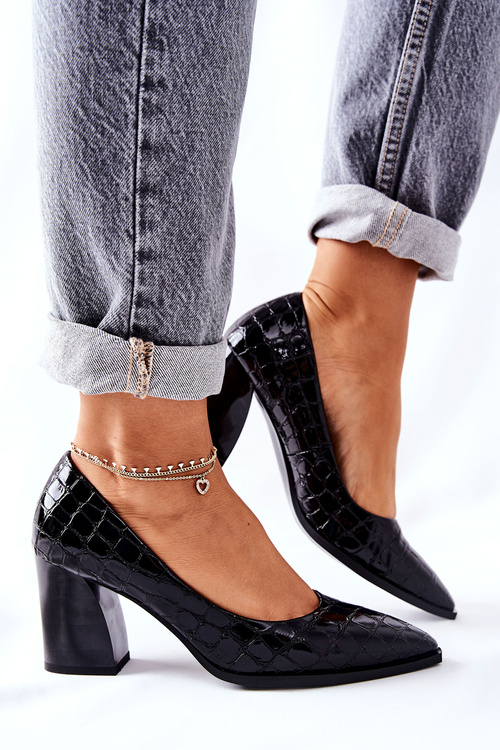 Dámské Lodičky Na Podpatku Cerne Chay