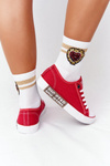 Dámska veľká hviezda HH274115 Red Sneakers