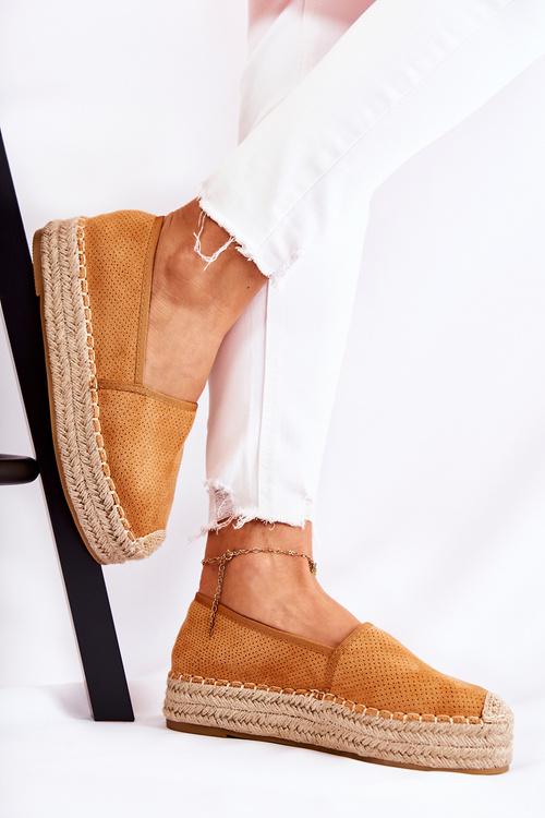 Ženské espadrilly na platforme Camel Marise