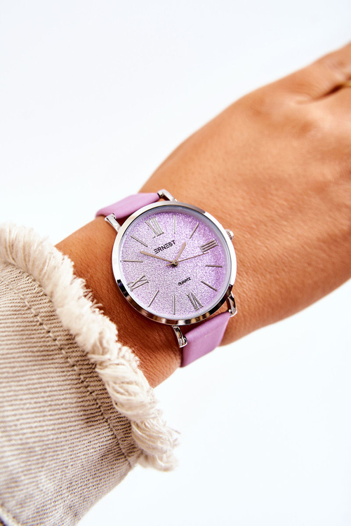 Sledujte kožený remienok bez niklu ernest Purple