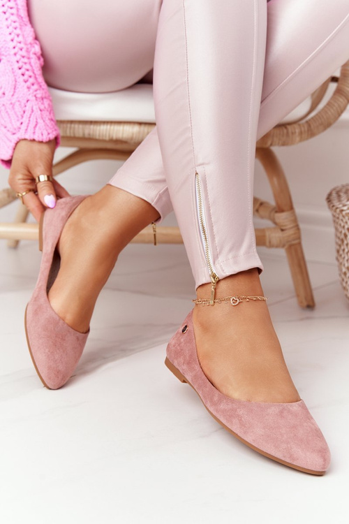 Suede Ballerinas Sergio Leone BL622 Pink