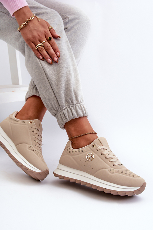 Dámske platformové tenisky béžové Rottiana