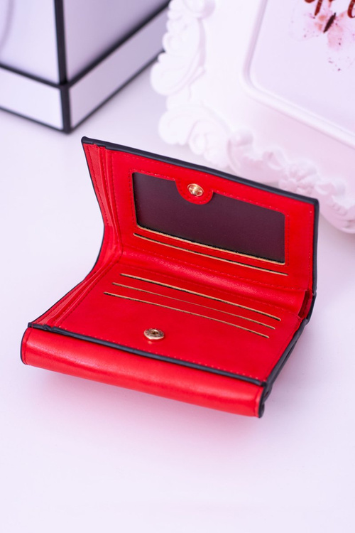 Malá dámska červená portfólio kabelka