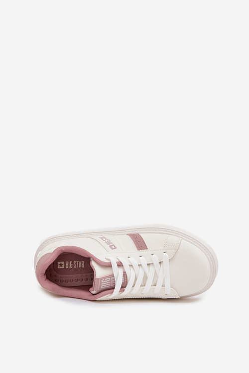 Dámske Sneakers Na Platforme Big Star SS274346 Biele
