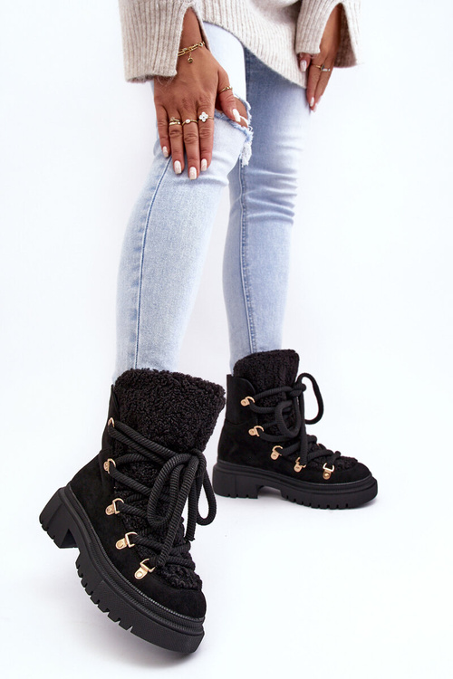 Dámské Sněžní Trapery S Uzavřením Černé Shala