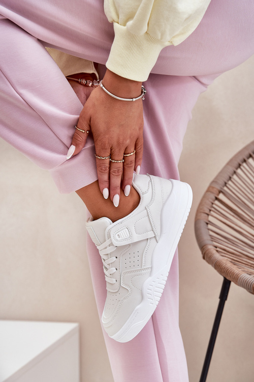 Dámské Sportovní Boty Tenisky Z Eko Kůže Bílé Telisiria