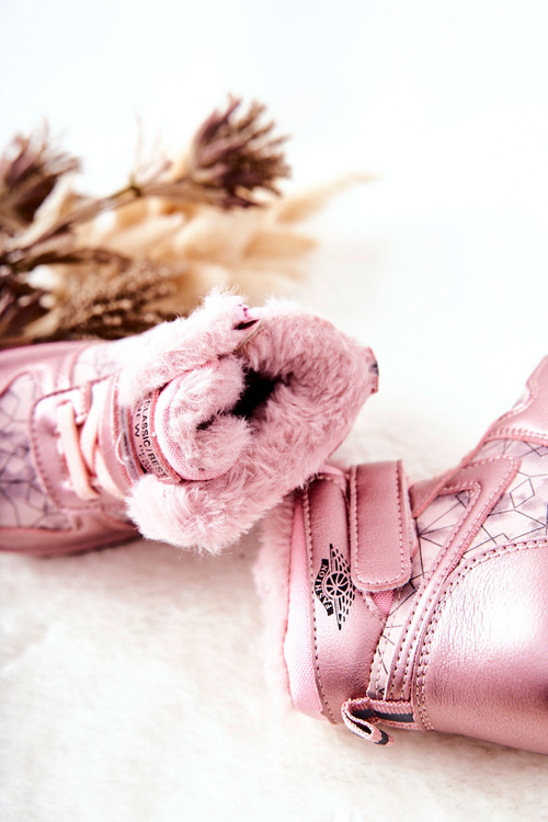 Detské izolované snehové topánky Pink Shirinell