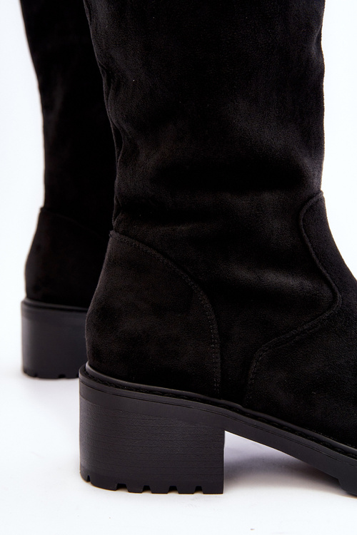 Black Saranai Suede Women's Suede Boots