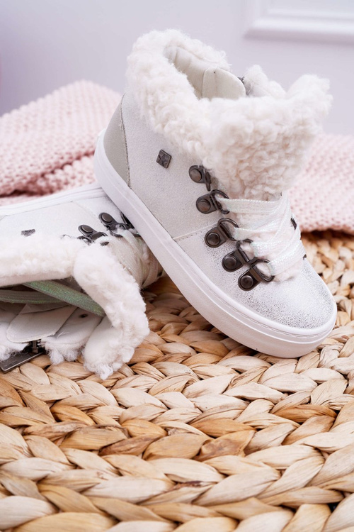 Dievčenské baby topánky veľká hviezda biela EE374017