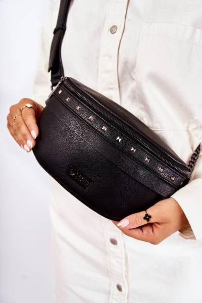 Veľká hviezda KK574039 Čierna kabelka Small Postman