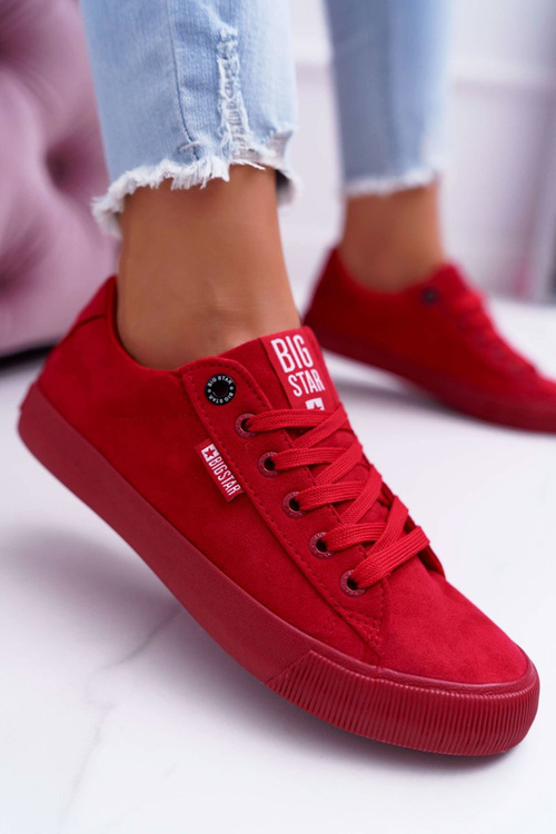 Dámske tenisky Big Star Suede Red EE274044