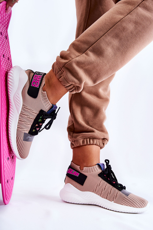 Dámská sportovní obuv nazouvací béžove Klayra