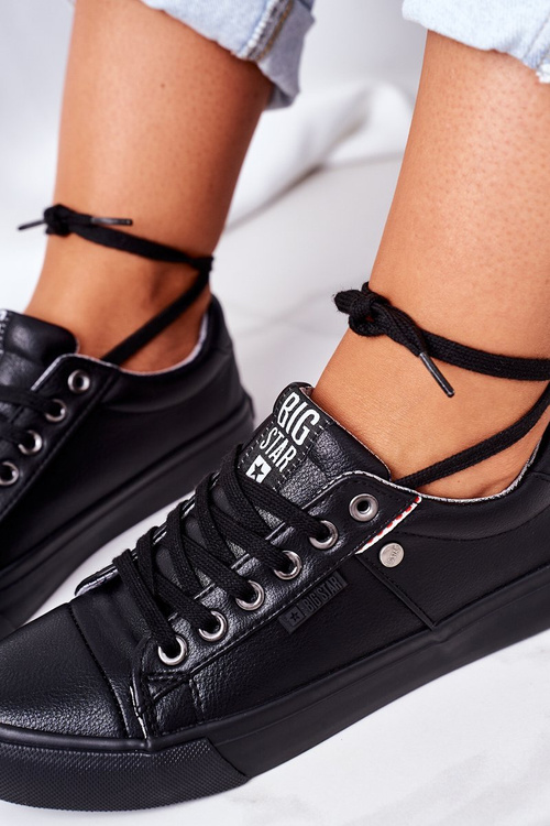 Dámské Kožené Tenisky Big Star GG274061 Černé