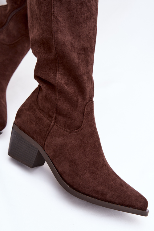 Dámske kovbojky Čokoládové Jazelle