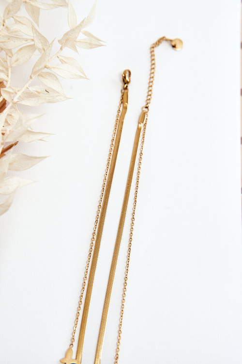 Ženský retiazka Viper s motýľmi zlatými