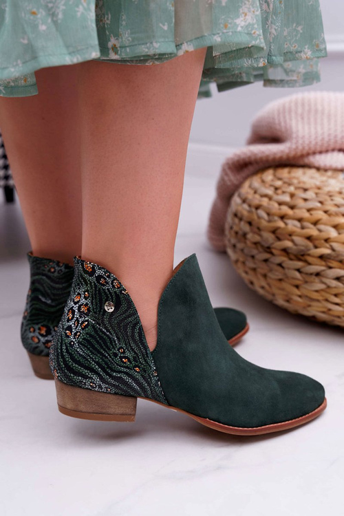 Dámska koža Maciejka Green Boots 04091-19