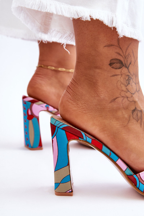 Dámske modré acelize podpätky