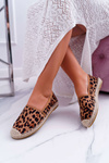 Dámské Espadrilky Slip On Semišové Leopard Jungle