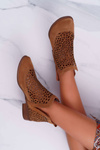 Dámské Kotníkové Boty Jarní Cowgirl Camel 2366 Draw