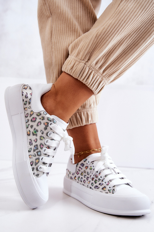 Dámske tenisky na platforme Goe JJ2N4075 White